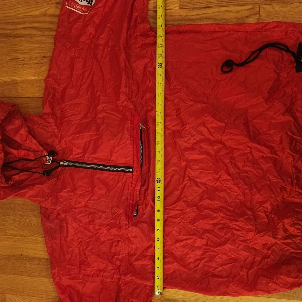 Vintage Marlboro Unlimited Red Pullover Rain Jacket Windbreaker/Bag Size XL - Picture 8 of 14
